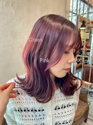 セミロング カラー kahona/カラー /パーマ/銀座のヘアスタイル