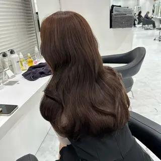 ミディアム カラー ♡上品韓国髪♡ブラ ウン/SAYATOのヘアスタイル