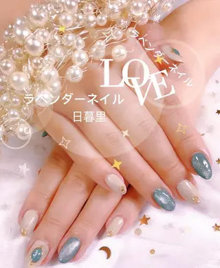 ネイル ラベンダー💖日暮里 ルル💖ネイルのネイルデザイン