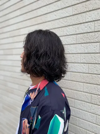 ミディアム パーマ メンズ 安住 千明のマツエク・マツパデザイン