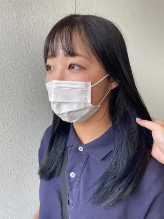 ロング カラー 中本 日葵梨のヘアスタイル