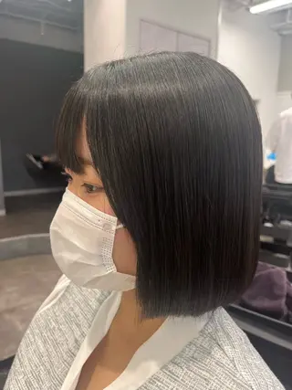 ミディアム ボブ/透明感カラー/ 髪質改善/🌙/ルナのヘアスタイル