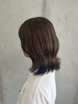 ミディアム カラー Mariana雛/ 西大分/ハイライトのヘアスタイル