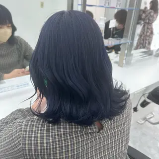 ミディアム カラー ダブルカラー 韓国ヘアKYONのヘアスタイル