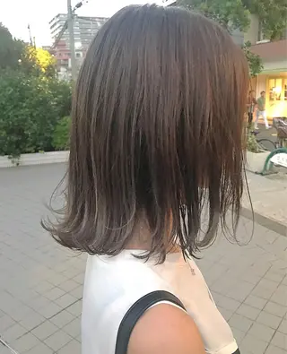 ミディアム カラー 🧡色落ちまで2度綺 麗なカラー🧡ヨシキのヘアスタイル