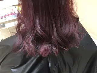 セミロング カラー ツヤ髪カラー💎 佐藤あきのヘアスタイル