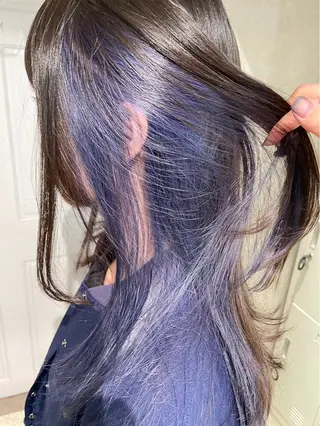 セミロング カラー 透明感モテスタイル 💞SHIORI💞のヘアスタイル