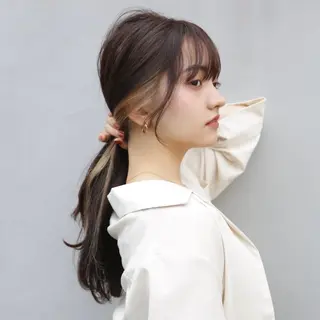 セミロング カラー ナガミネアリサ/ 学芸大学/海外ヘアのヘアスタイル