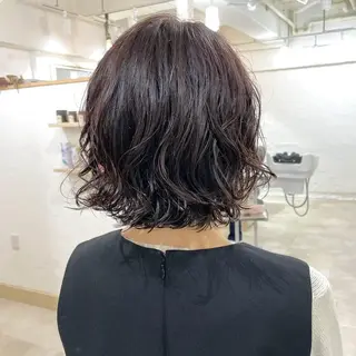 ミディアム パーマ 銀座No.1髪質改善 縮毛矯正/本木のヘアスタイル