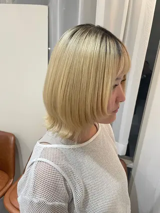 ミディアム 中尾 唯音名のヘアスタイル