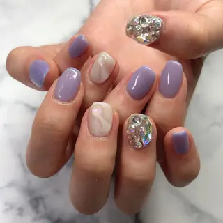 ロング カラー ヘアアレンジ キッズ ネイル マツエク・マツパ 福田 加奈のネイルデザイン