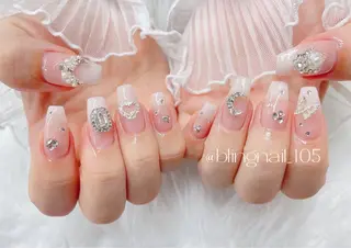 ネイル 23時まで❤︎韓国、 ワンホンネイルのネイルデザイン