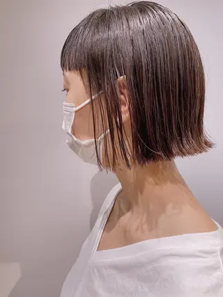 ショート カラー ノグチ ユウキ/ボブのヘアスタイル