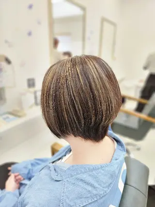 ショート 林慶吾/ショートボブ /デザインカラーのヘアスタイル