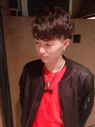 ショート カラー パーマ ヘアアレンジ メンズ CHIC share salon所属・ちこ .のヘアスタイル