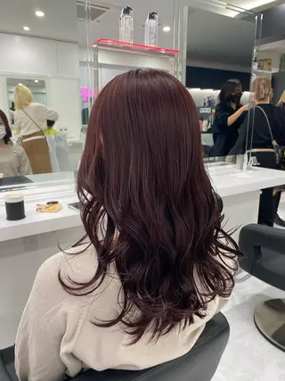 ミディアム カラー ヘアアレンジ SALOWIN 宇田川店所属・ブリーチなしトレンド SHUSAKUのヘアスタイル