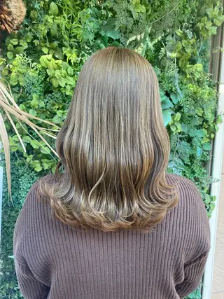 ミディアム カラー 透明感カラー/韓国 ヘア🩶yuri🩵のヘアスタイル