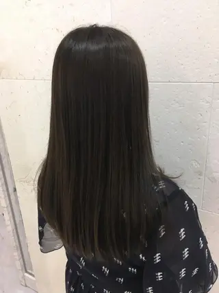 ロング カラー 斉藤 貴也のヘアスタイル