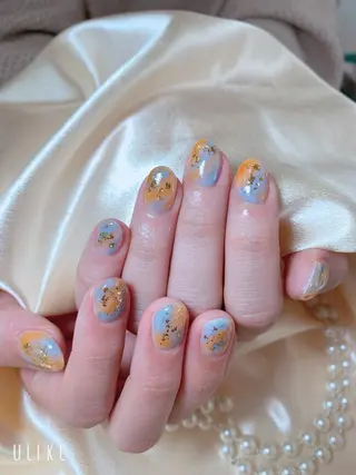 ネイル ネイルサロンAiri 長さ出し·シンプルのネイルデザイン