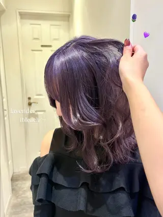 カラー ハイトーンカラー/ 長さだし🐇きょうかのヘアスタイル