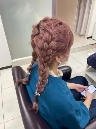 ロング ヘアアレンジ XANADU上野店 🐼ﾖｺﾊｼのヘアスタイル