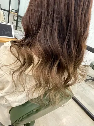ロング カラー 髪質改善 個室美容室 calm 新田 美容院【カルム】所属・【カルム】 スズキのヘアスタイル