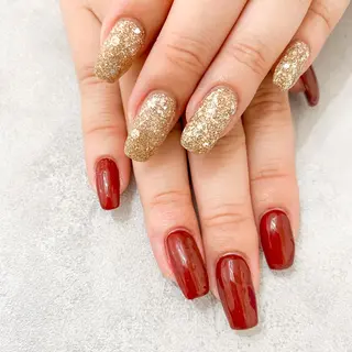 ネイル ゴテゴテ💙ワンホン リオナのネイルデザイン