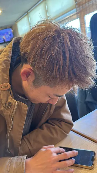 ショート メンズ 篠原 侑作のヘアスタイル