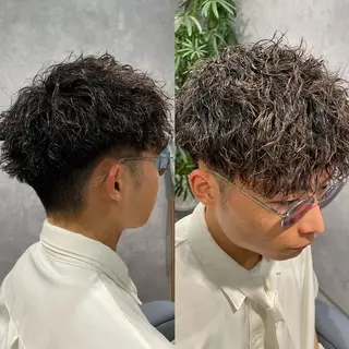 ショート パーマ メンズ 黒岩 梨沙のヘアスタイル