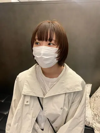 ショート レイヤー🎶似合わせ パーマ🎀ナナコのヘアスタイル