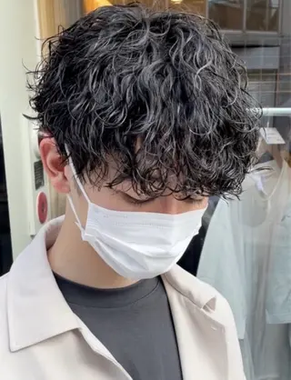 パーマ メンズ 🎀メンズパーマ☆ 艶カラー☆Syuriのヘアスタイル