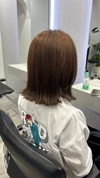 ミディアム 木村 彩乃のヘアスタイル