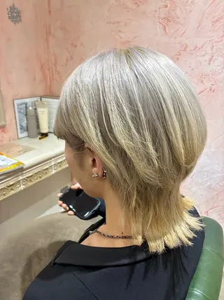ミディアム カラー メンズ おおやま たくみのヘアスタイル