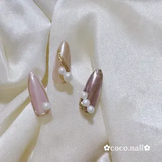 ネイル lili.nail y2k/ワンホンのネイルデザイン