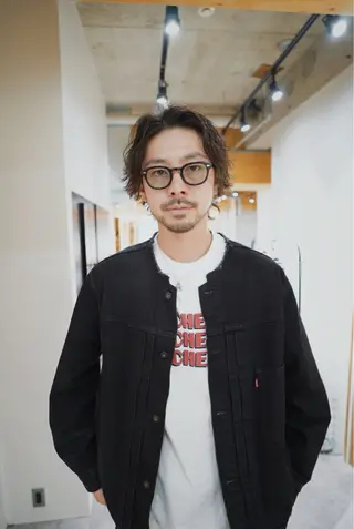 ミディアム パーマ メンズ YOHEI【メンズ/ パーマ/メンズ特化】のヘアスタイル