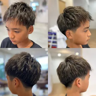 メンズ キッズ Aile所属・酸性ストレート／カラ ー/山下高明のヘアスタイル