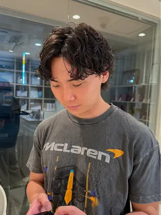 ショート パーマ メンズ メンズパーマ/ スパイキー/神田正紀のヘアスタイル