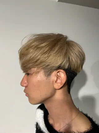 ショート メンズ become men's hair 名駅店所属・名駅/フェザーパーマ 韓国ヘア/森岡のヘアスタイル