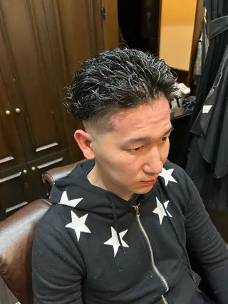 パーマ メンズ ヒロ銀座牛山 友晴のヘアスタイル