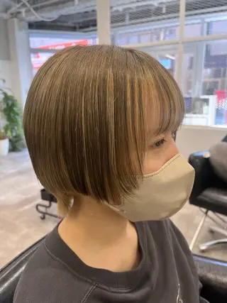 カラー ボブ/透明感カラー/ 髪質改善/🌙/ルナのヘアスタイル