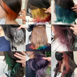 セミロング カラー DOMI所属・インナーカラー特化 💎EIKI💎のヘアスタイル