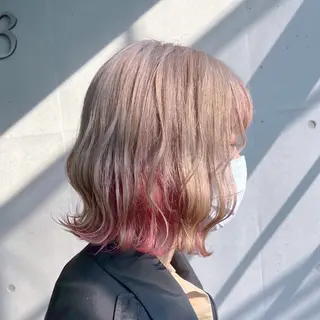 カラー em HAIR所属・透明感カラー🫧 ハイトーン/ケン💫のヘアスタイル