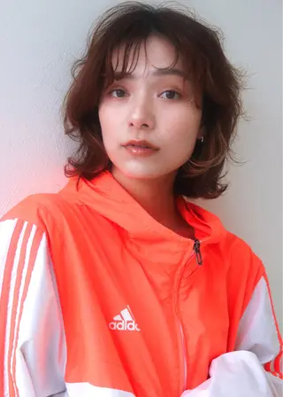 ミディアム 村瀬 浩司のヘアスタイル