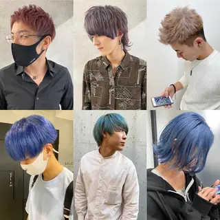 ショート カラー ヘアアレンジ メンズ 【池袋/スパイキー ショート】ⓝⓘⓜⓤのヘアスタイル