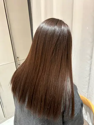 ロング カラー 風香🪼レイヤー カット/艶カラーのヘアスタイル