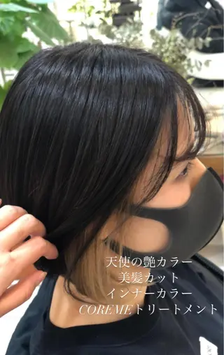 ショート カラー 艶質改善/縮毛矯正 ササキナツミのヘアスタイル