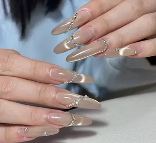 ネイル By moonネイル 🌷ワンホン/韓国風のネイルデザイン