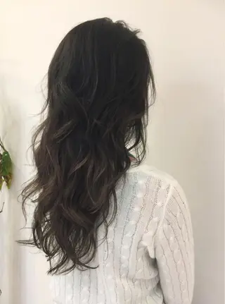 ロング カラー シールエクステ⭐️ オオミタクヤのヘアスタイル