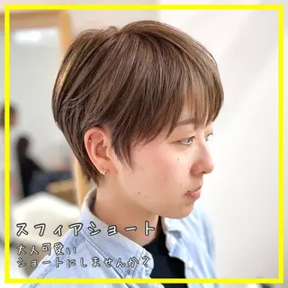 ショート カラー 平田 健一のヘアスタイル