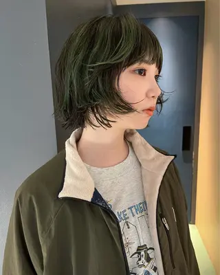 ミディアム 🫧艶ハイトーン ブリーチ🫧シモのヘアスタイル